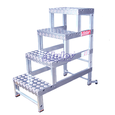 Banqueta Industrial 1,00m - Patamar 400x600 cm - 4 degraus
